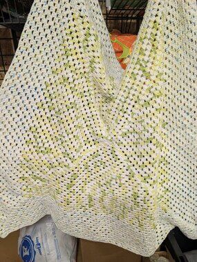 Handmade Crochet Blanket Multicolor Pattern